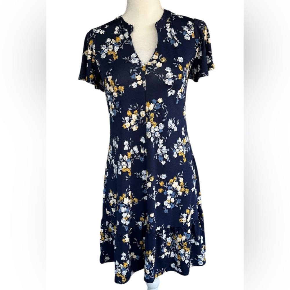 Floral Navy Dress